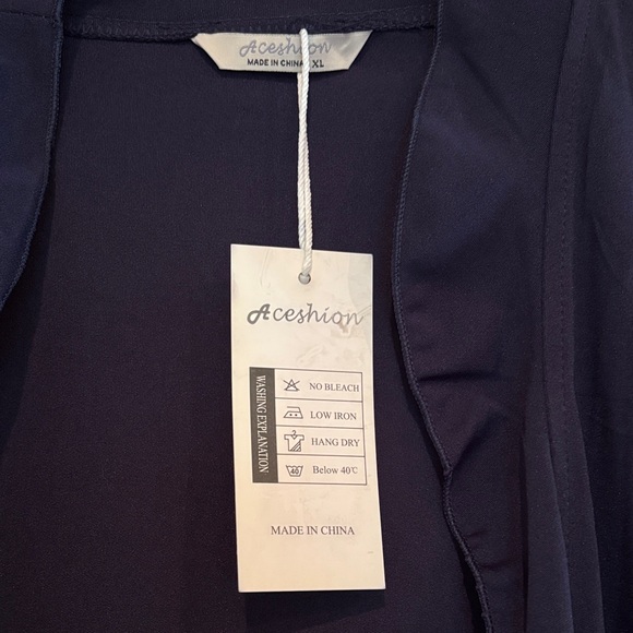 Purple Ruffled Open Cardigan - Picture 2 of 5